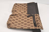 Authentic GUCCI Vintage Waist Body Bag Purse GG Canvas Leather 28566 Brown 1342M