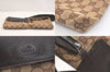 Authentic GUCCI Vintage Waist Body Bag Purse GG Canvas Leather 28566 Brown 1342M