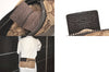 Authentic GUCCI Vintage Waist Body Bag Purse GG Canvas Leather 28566 Brown 1342M