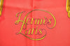 Authentic HERMES Carre 90 Scarf "Grand Manege" Silk Red 1343G