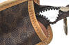 Authentic CELINE Macadam Blason Pattern Clutch Hand Bag PVC Leather Brown 1344K