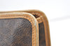Authentic CELINE Macadam Blason Pattern Clutch Hand Bag PVC Leather Brown 1344K