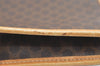 Authentic CELINE Macadam Blason Pattern Clutch Hand Bag PVC Leather Brown 1344K