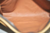 Authentic CELINE Macadam Blason Pattern Clutch Hand Bag PVC Leather Brown 1344K
