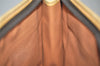 Authentic CELINE Macadam Blason Pattern Clutch Hand Bag PVC Leather Brown 1344K