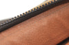 Authentic CELINE Macadam Blason Pattern Clutch Hand Bag PVC Leather Brown 1344K