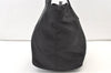 Authentic PRADA Vintage Nylon Leather Shoulder Tote Bag Black 1345K