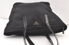 Authentic PRADA Vintage Nylon Leather Shoulder Tote Bag Black 1345K