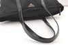 Authentic PRADA Vintage Nylon Leather Shoulder Tote Bag Black 1345K