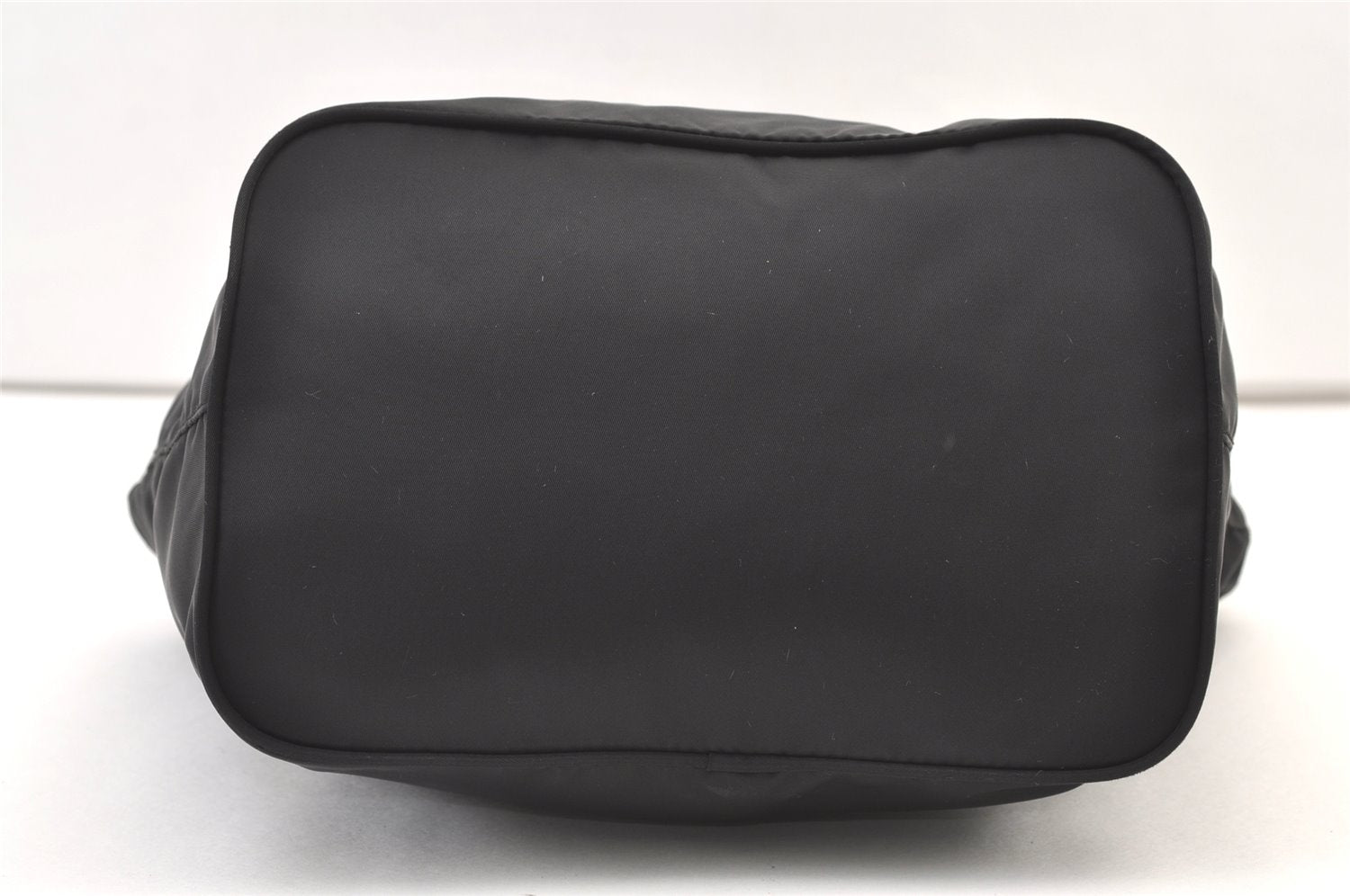 Authentic PRADA Vintage Nylon Leather Shoulder Tote Bag Black 1345K