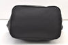 Authentic PRADA Vintage Nylon Leather Shoulder Tote Bag Black 1345K