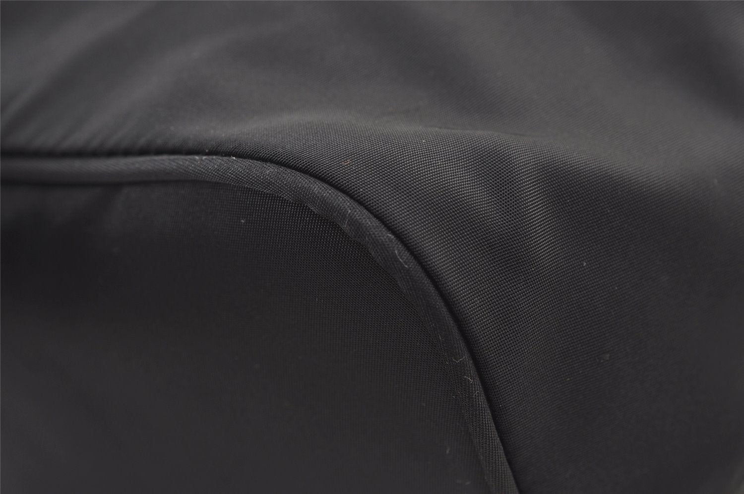 Authentic PRADA Vintage Nylon Leather Shoulder Tote Bag Black 1345K