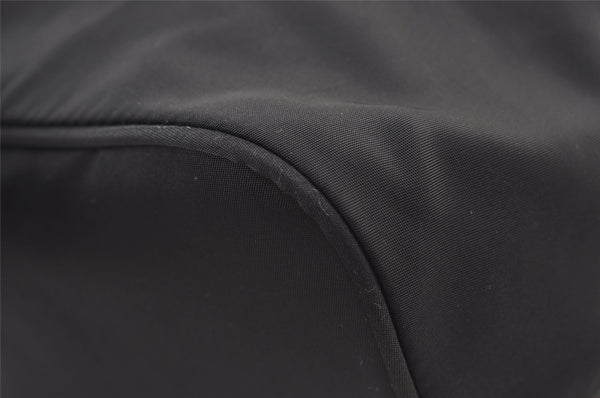 Authentic PRADA Vintage Nylon Leather Shoulder Tote Bag Black 1345K