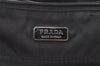 Authentic PRADA Vintage Nylon Leather Shoulder Tote Bag Black 1345K