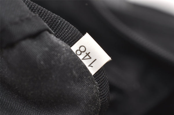 Authentic PRADA Vintage Nylon Leather Shoulder Tote Bag Black 1345K