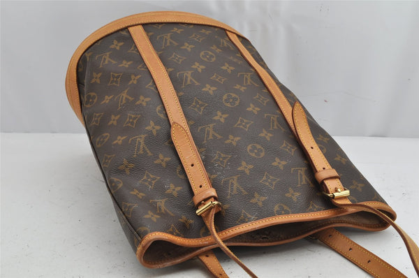 Authentic Louis Vuitton Monogram Bucket GM Shoulder Tote Bag M42236 Junk 1347K
