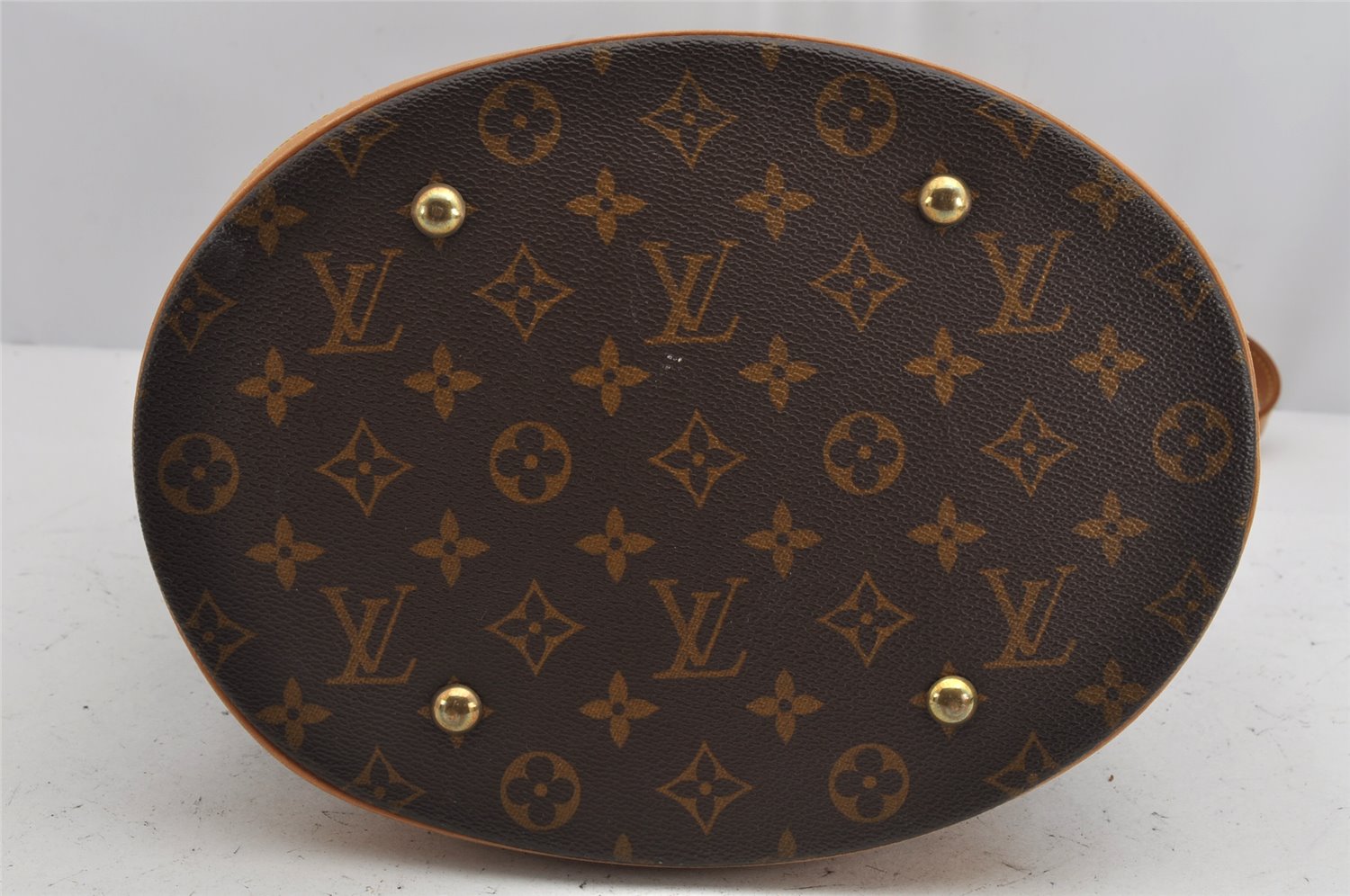Authentic Louis Vuitton Monogram Bucket GM Shoulder Tote Bag M42236 Junk 1347K