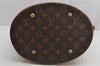 Authentic Louis Vuitton Monogram Bucket GM Shoulder Tote Bag M42236 Junk 1347K