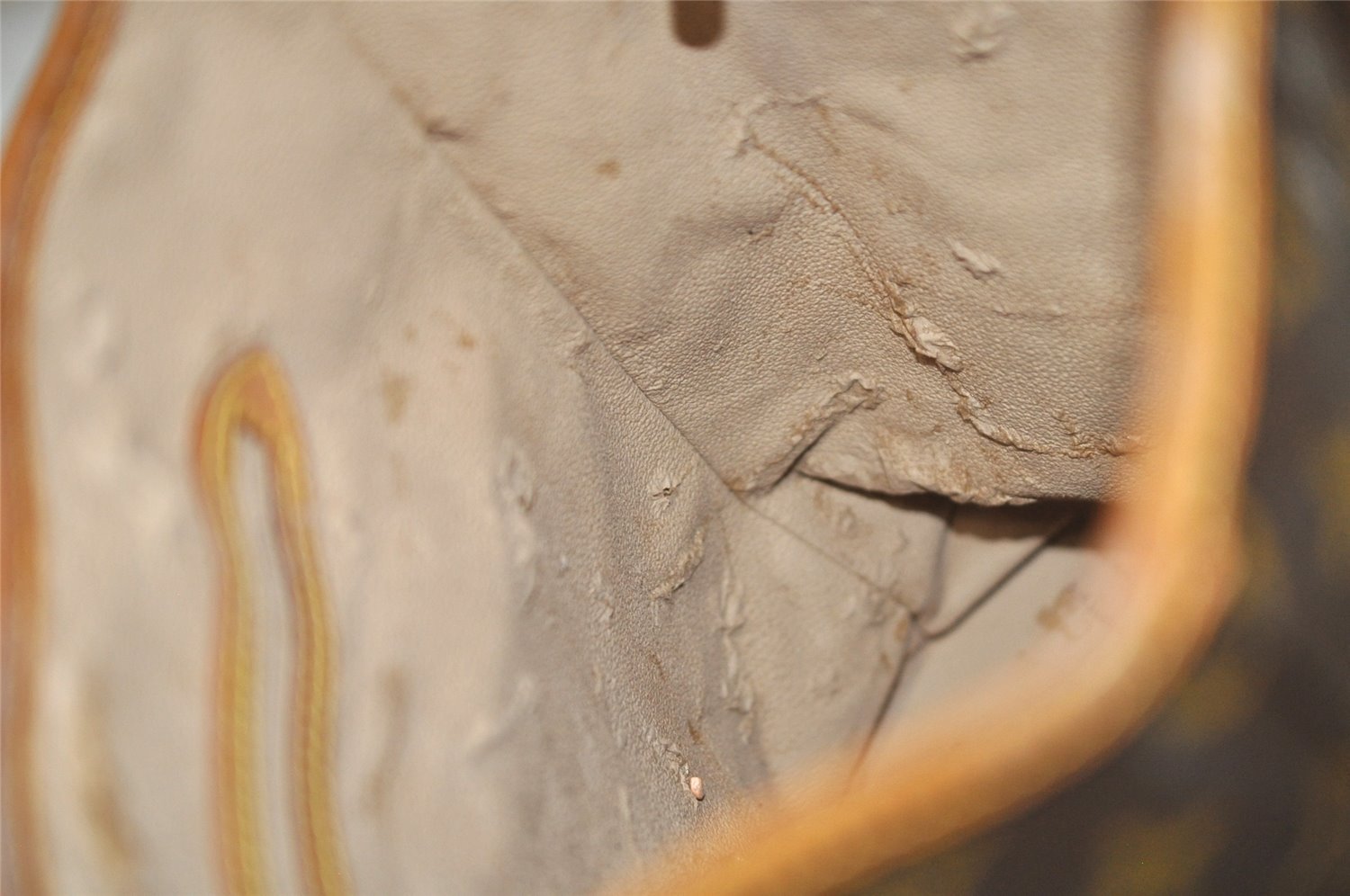 Authentic Louis Vuitton Monogram Bucket GM Shoulder Tote Bag M42236 Junk 1347K