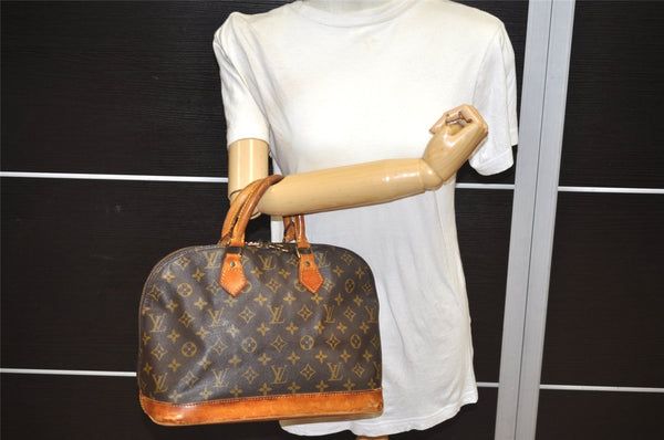 Authentic Louis Vuitton Monogram Alma Hand Bag Purse M51130 LV 1348K