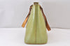 Authentic Louis Vuitton Vernis Houston Shoulder Bag Light Green M91005 LV 1349K