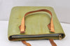 Authentic Louis Vuitton Vernis Houston Shoulder Bag Light Green M91005 LV 1349K