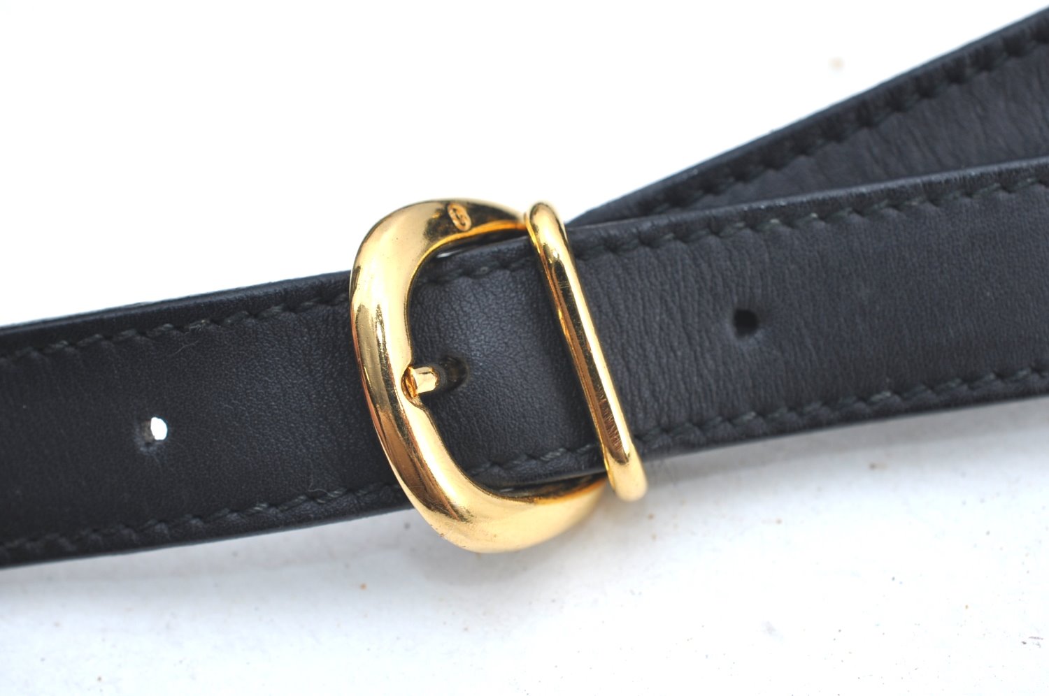 Authentic GUCCI Micro GG PVC Leather Shoulder Cross Body Bag Purse Black 1350H