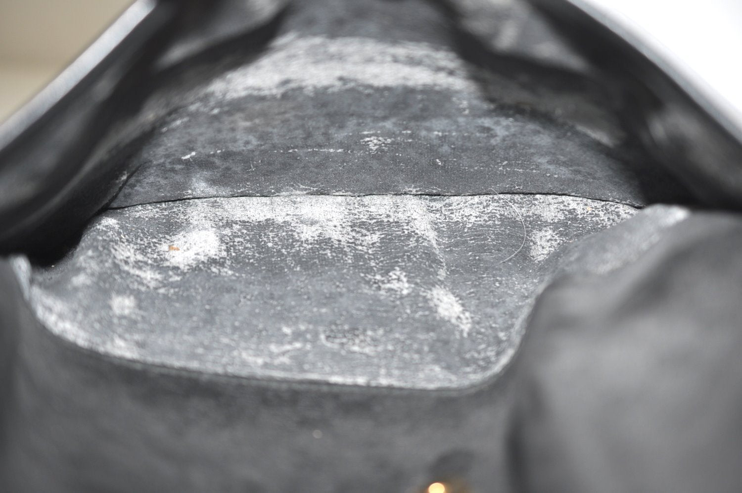 Authentic GUCCI Micro GG PVC Leather Shoulder Cross Body Bag Purse Black 1350H