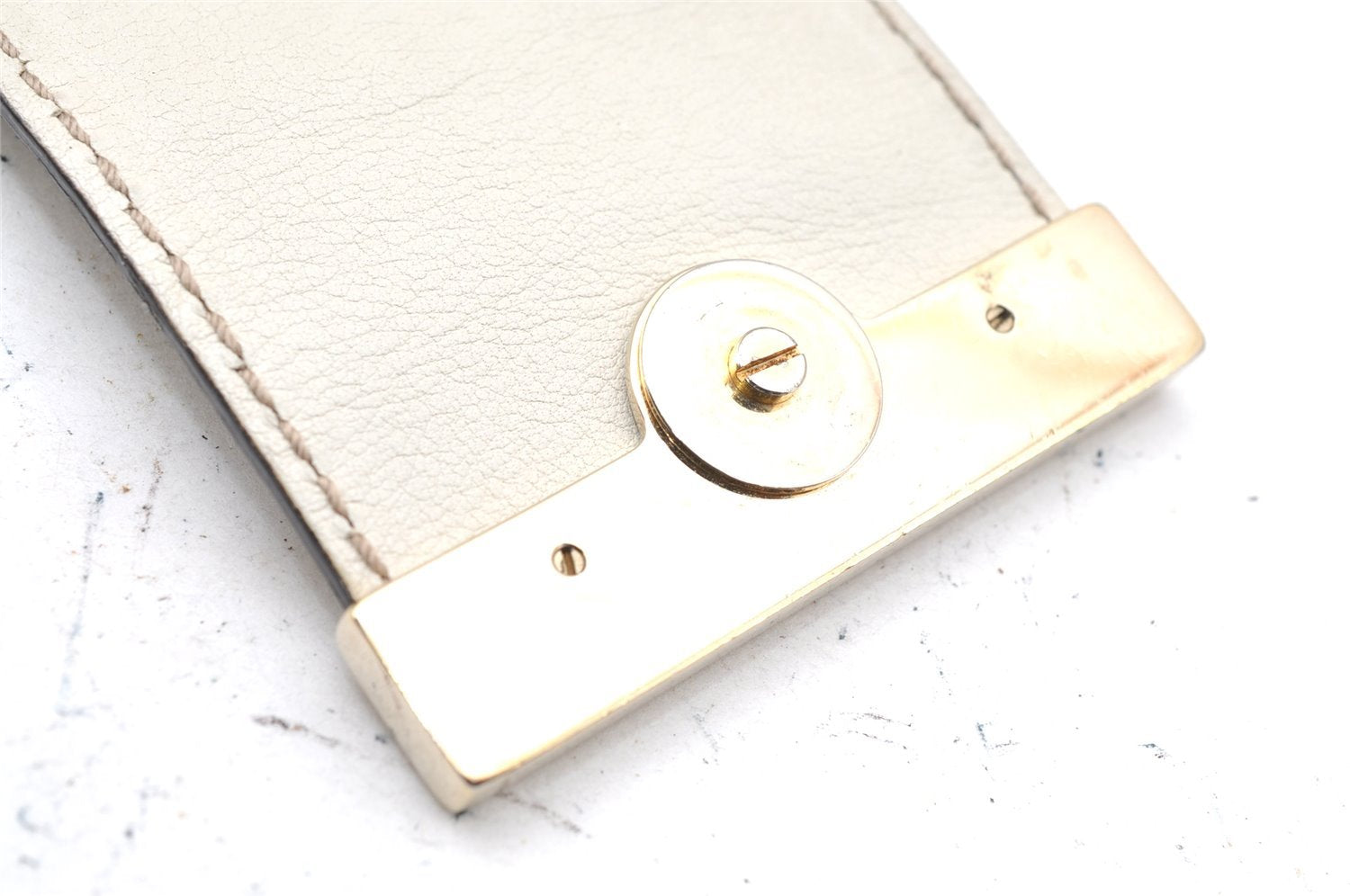 Authentic GUCCI Guccissima Shoulder Hand Tote Bag GG Leather 211937 White 1350I