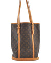 Authentic Louis Vuitton Monogram Bucket GM Shoulder Tote Bag M42236 Junk 1350K