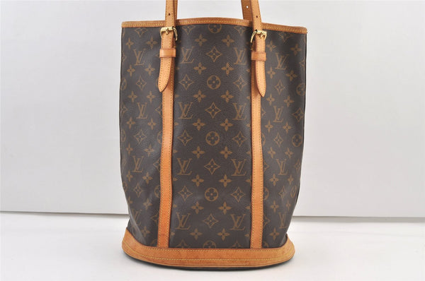 Authentic Louis Vuitton Monogram Bucket GM Shoulder Tote Bag M42236 Junk 1350K