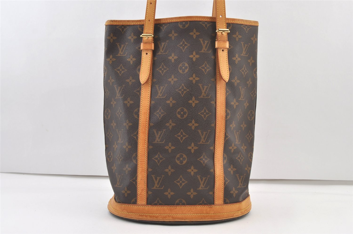Authentic Louis Vuitton Monogram Bucket GM Shoulder Tote Bag M42236 Junk 1350K