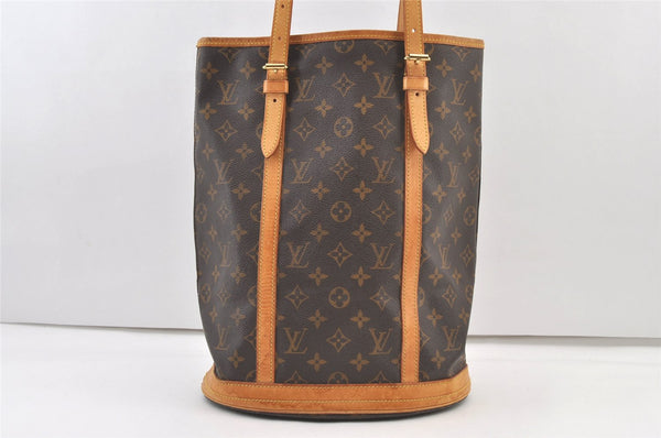 Authentic Louis Vuitton Monogram Bucket GM Shoulder Tote Bag M42236 Junk 1350K