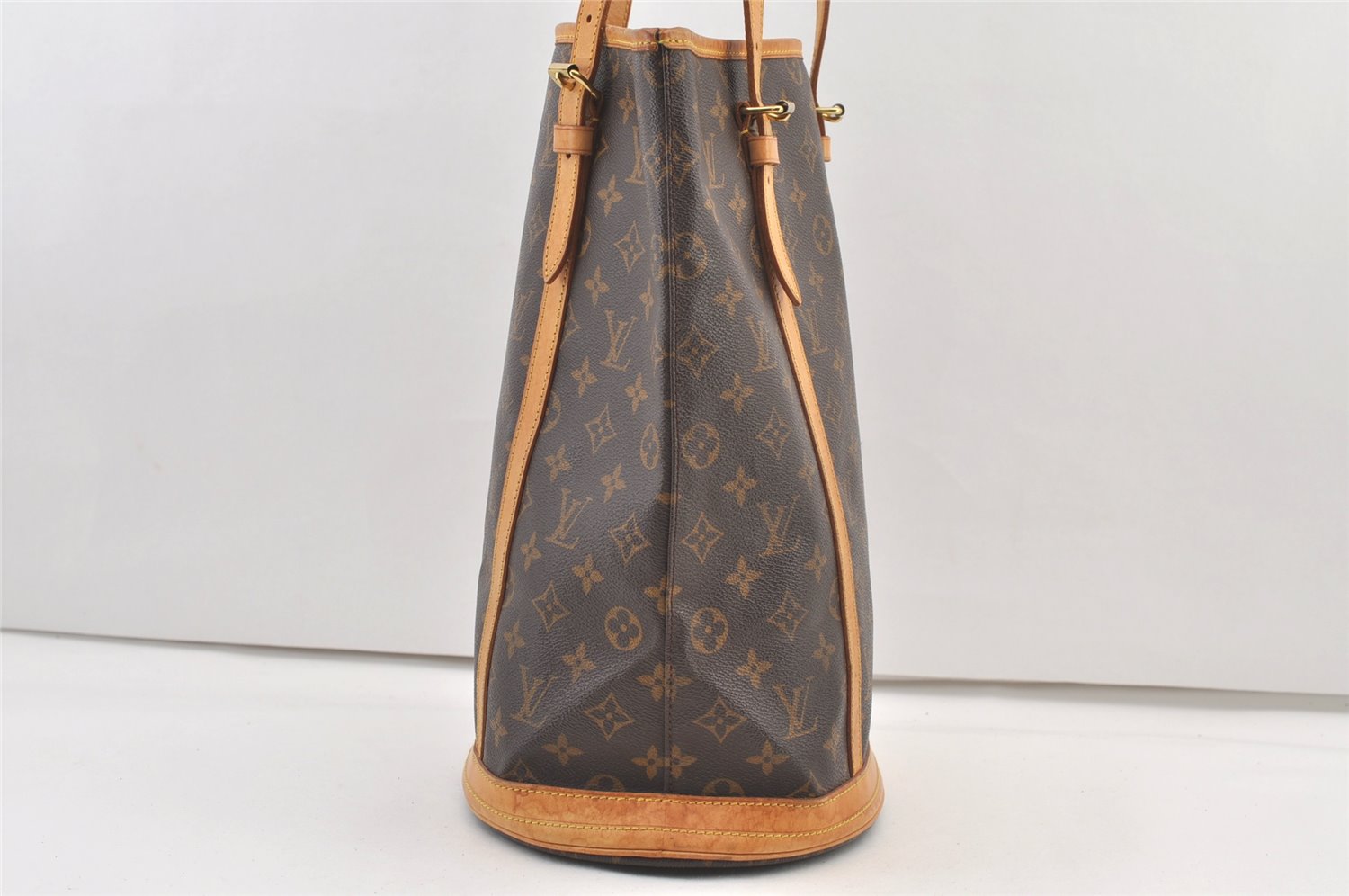 Authentic Louis Vuitton Monogram Bucket GM Shoulder Tote Bag M42236 Junk 1350K