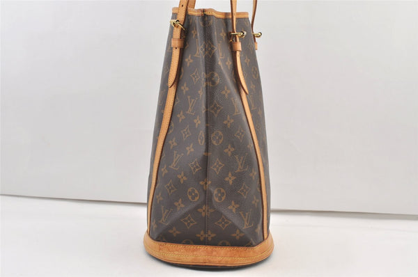 Authentic Louis Vuitton Monogram Bucket GM Shoulder Tote Bag M42236 Junk 1350K