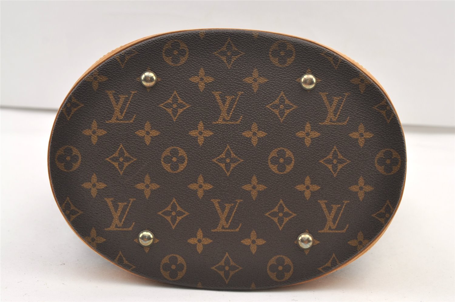 Authentic Louis Vuitton Monogram Bucket GM Shoulder Tote Bag M42236 Junk 1350K