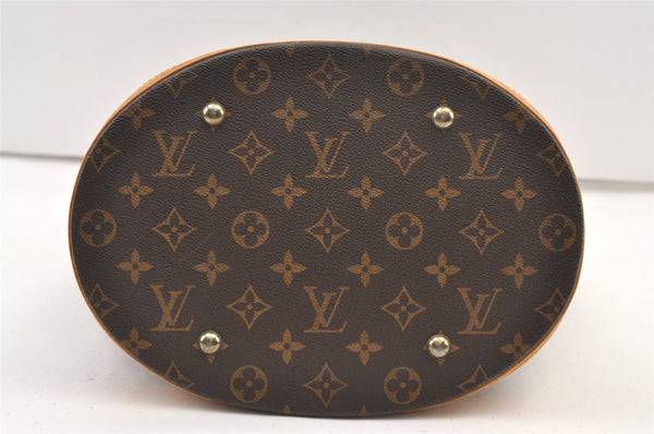 Authentic Louis Vuitton Monogram Bucket GM Shoulder Tote Bag M42236 Junk 1350K