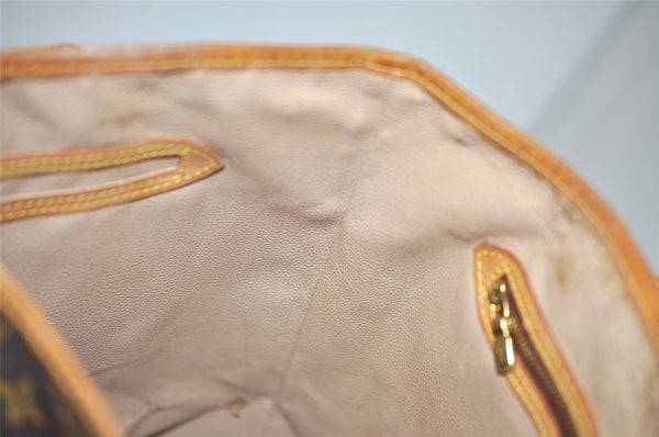 Authentic Louis Vuitton Monogram Bucket GM Shoulder Tote Bag M42236 Junk 1350K