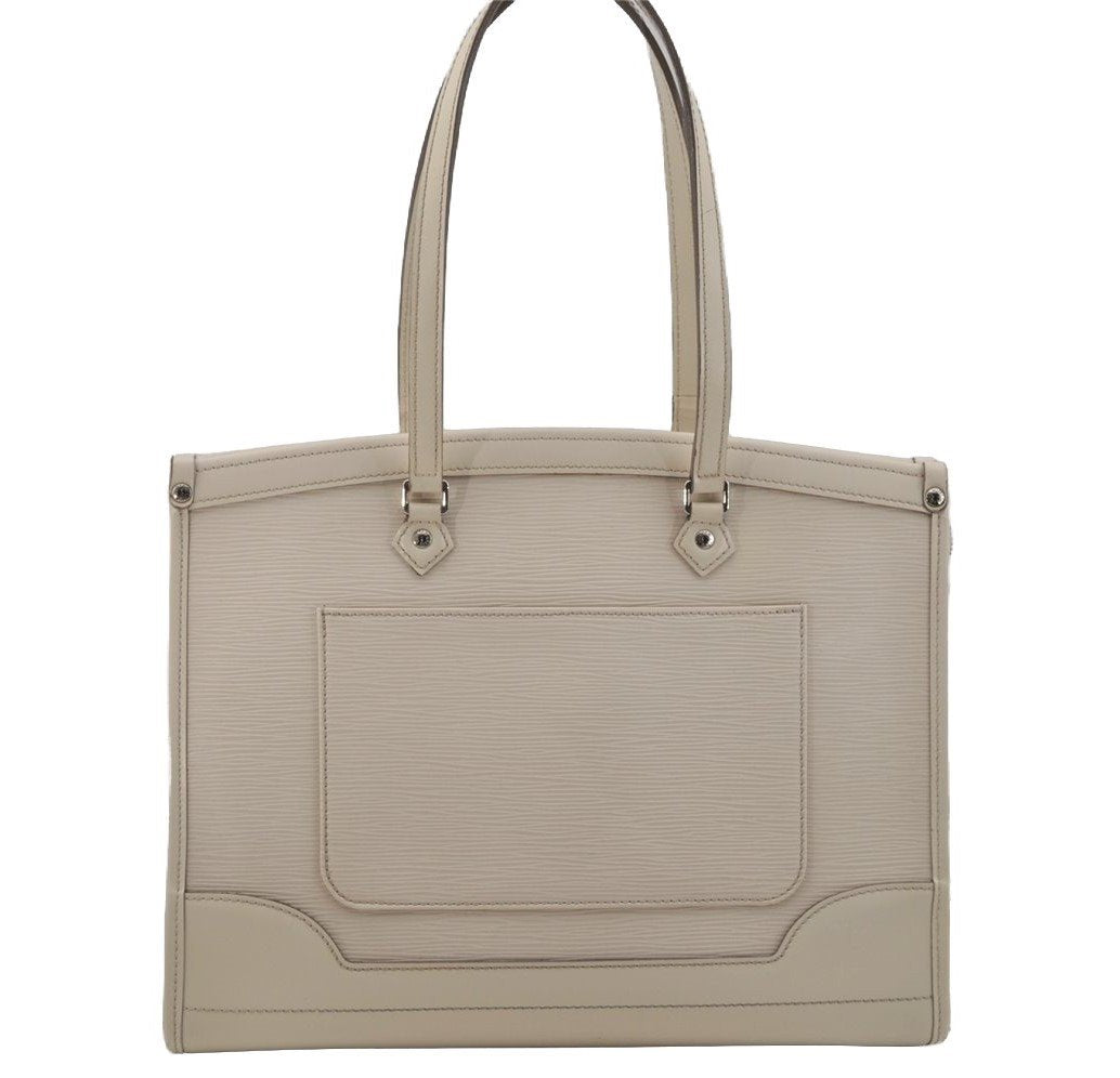 Authentic Louis Vuitton Epi Madeleine GM White Shoulder Bag M5934J LV 1351J
