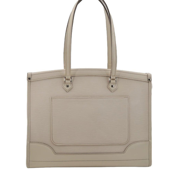 Authentic Louis Vuitton Epi Madeleine GM White Shoulder Bag M5934J LV 1351J