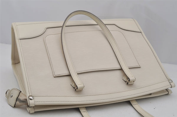 Authentic Louis Vuitton Epi Madeleine GM White Shoulder Bag M5934J LV 1351J