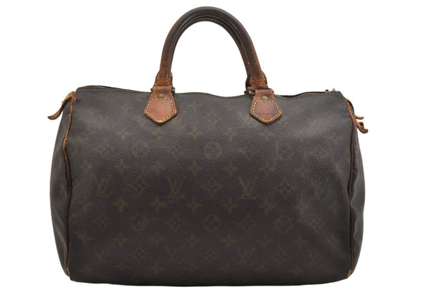 Authentic Louis Vuitton Monogram Speedy 30 Hand Boston Bag Old Model Junk 1351K