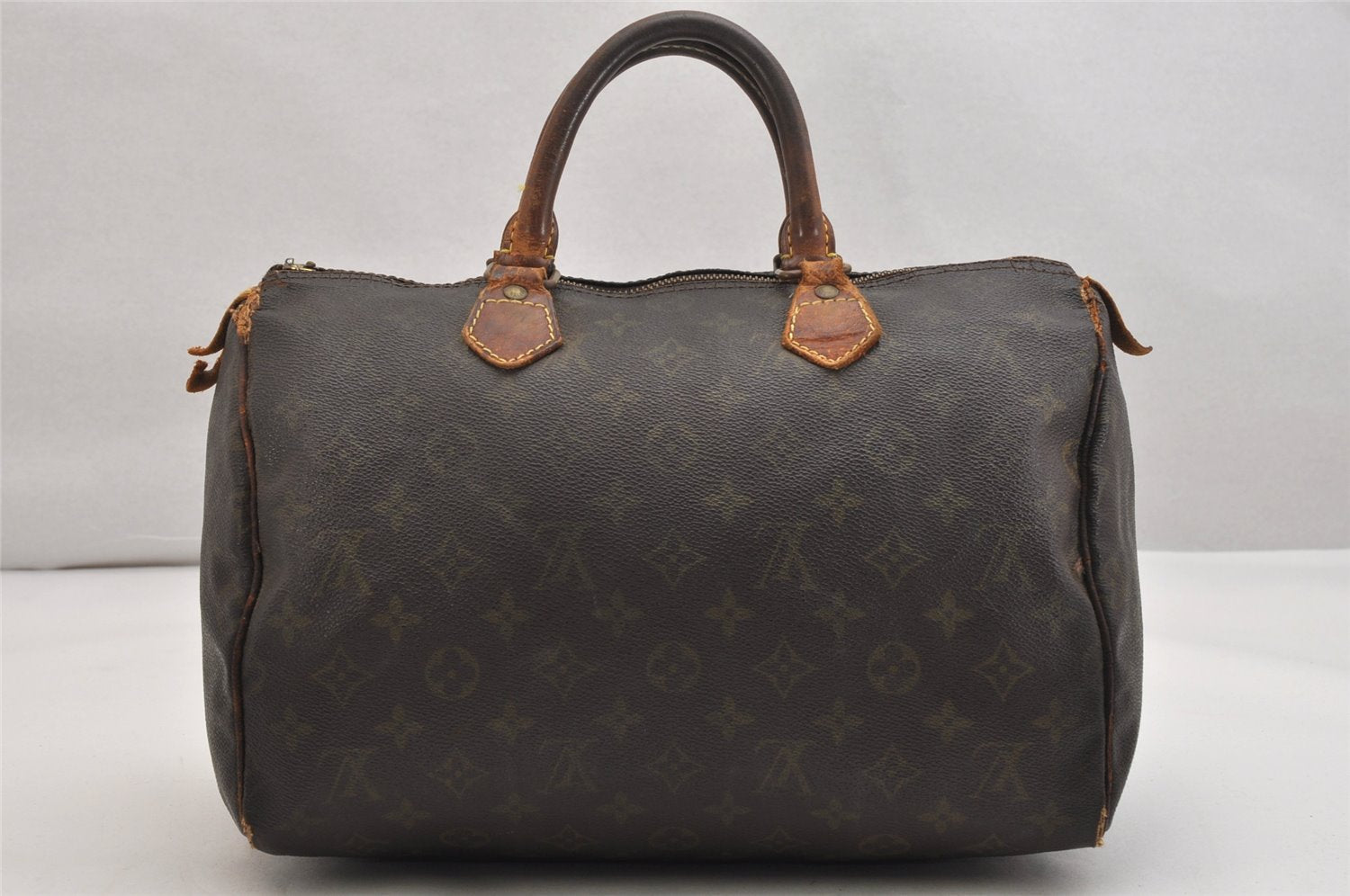 Authentic Louis Vuitton Monogram Speedy 30 Hand Boston Bag Old Model Junk 1351K