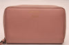 Authentic GUCCI Vintage Swing Long Wallet Purse Leather 354497 Pink 1352J