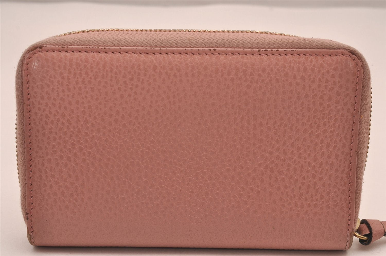 Authentic GUCCI Vintage Swing Long Wallet Purse Leather 354497 Pink 1352J