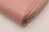 Authentic GUCCI Vintage Swing Long Wallet Purse Leather 354497 Pink 1352J