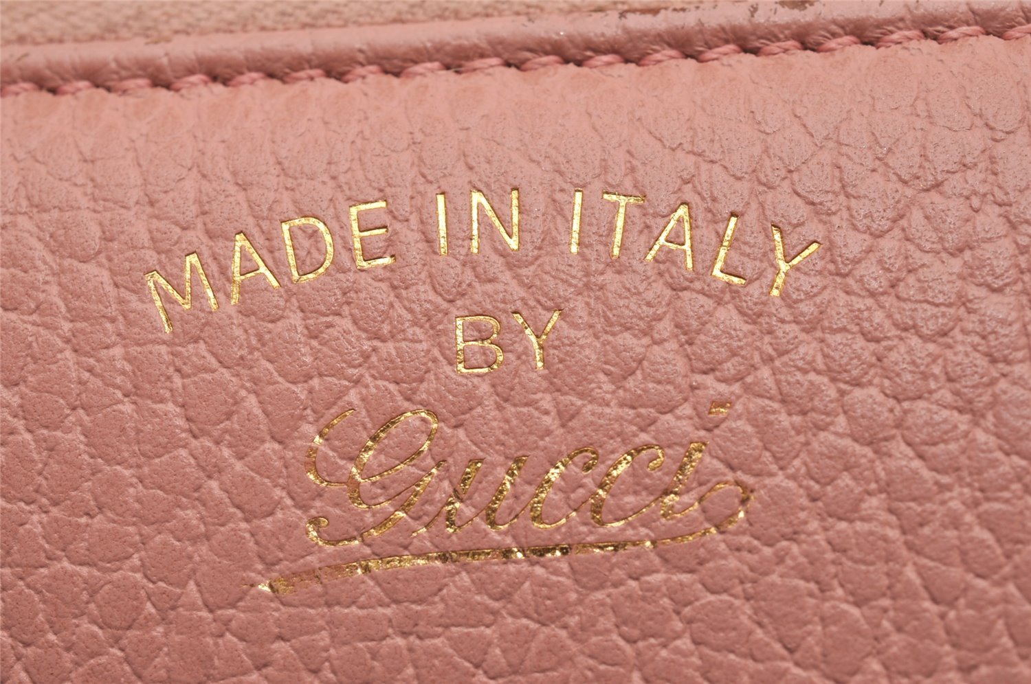 Authentic GUCCI Vintage Swing Long Wallet Purse Leather 354497 Pink 1352J