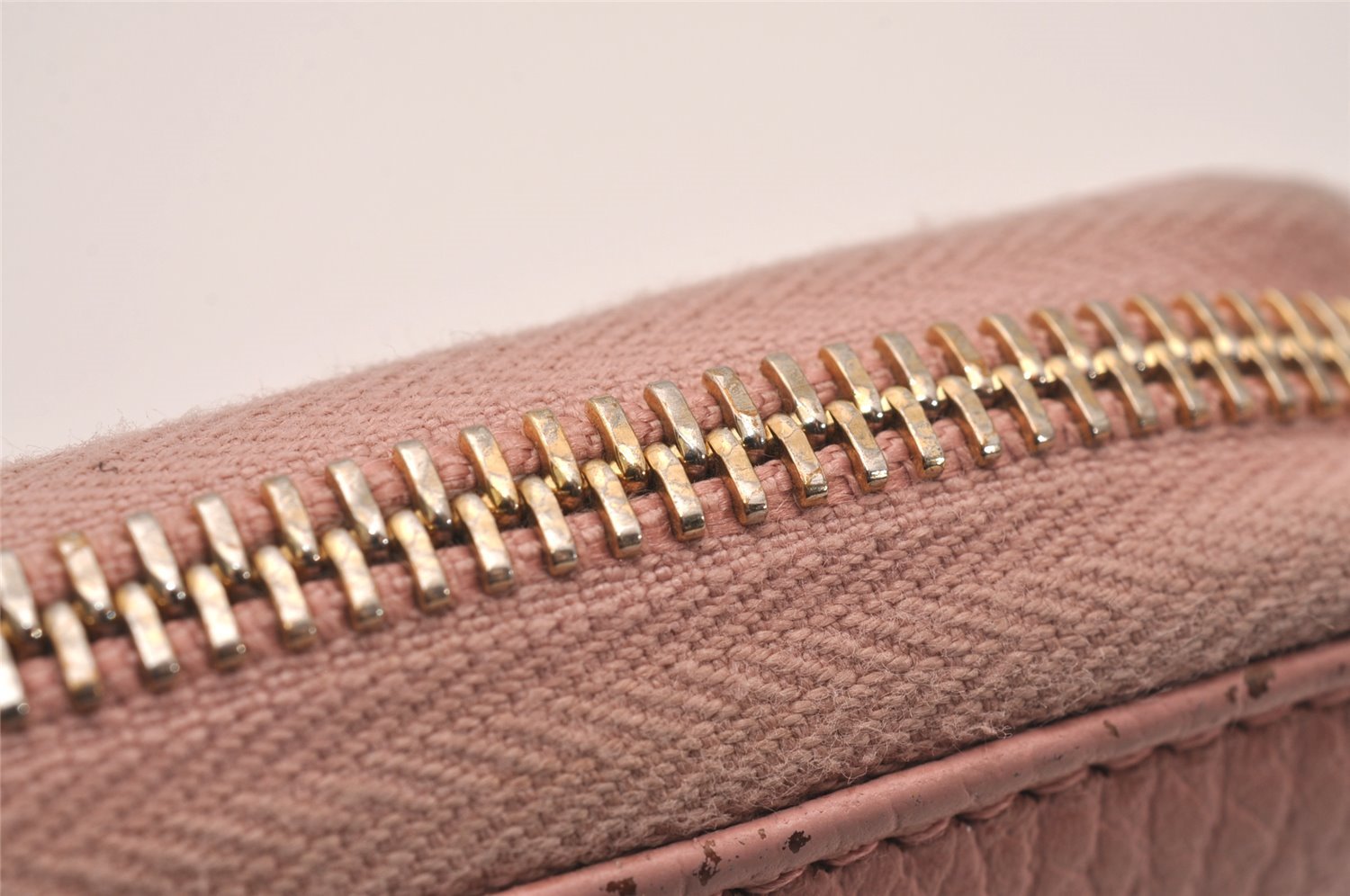 Authentic GUCCI Vintage Swing Long Wallet Purse Leather 354497 Pink 1352J