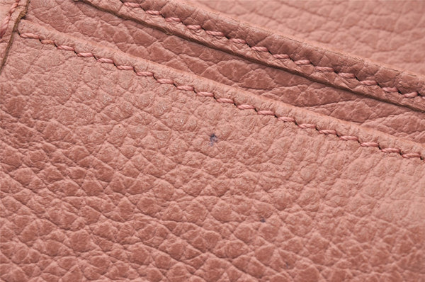Authentic GUCCI Vintage Swing Long Wallet Purse Leather 354497 Pink 1352J
