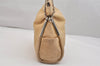 Authentic CHANEL Lamb Skin Matelasse Chain Shoulder Hand Bag Beige CC Logo 1353K